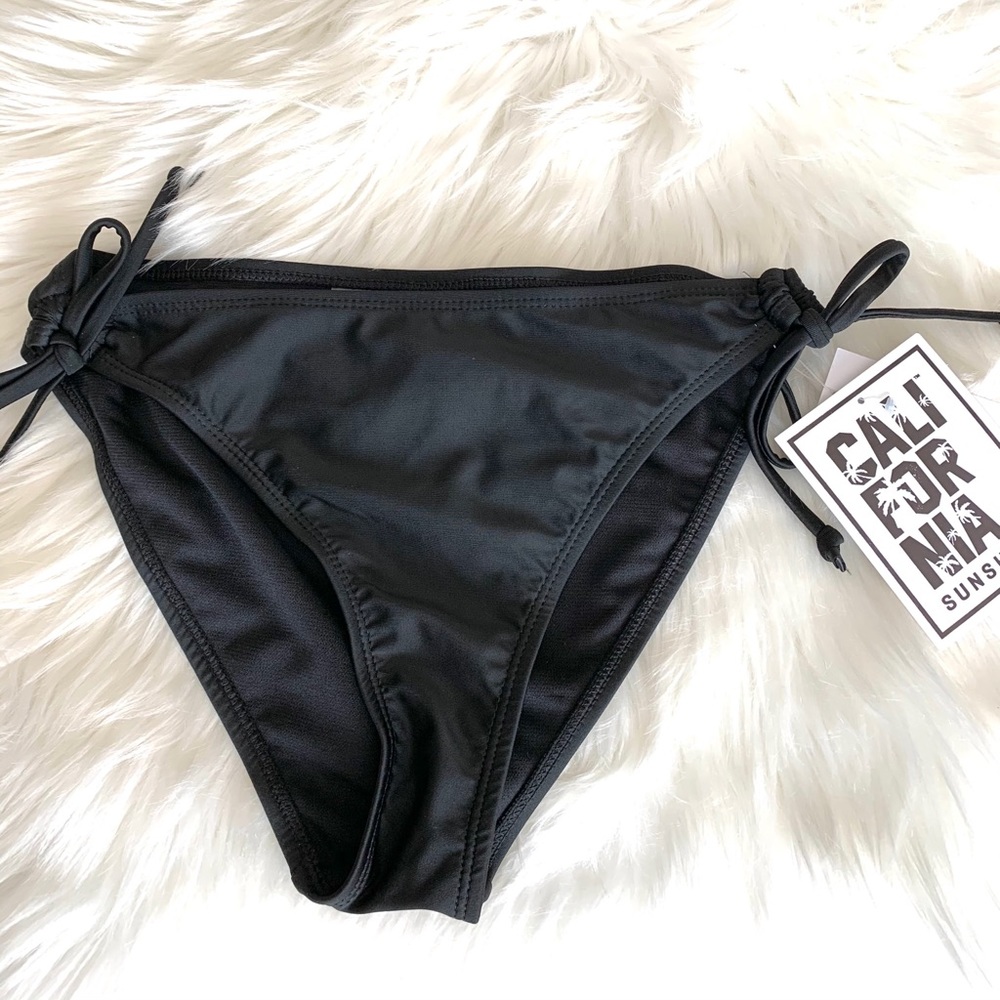 🆕 California Sunshine Tie Side Adjustable Swimsuit Bikini Bottom
